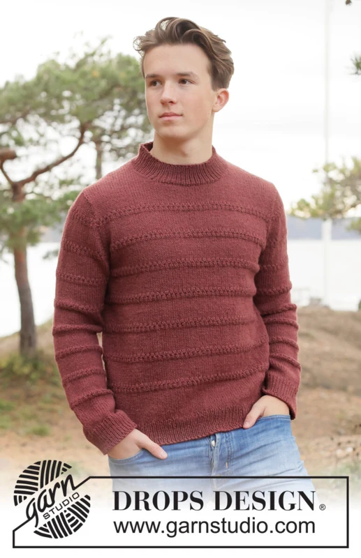 260-38 Twilight Ridge Sweater by DROPS Design
