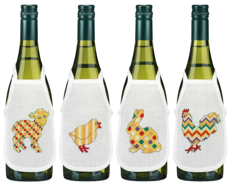 Broderikit Påske i tern 10 x 15 cm