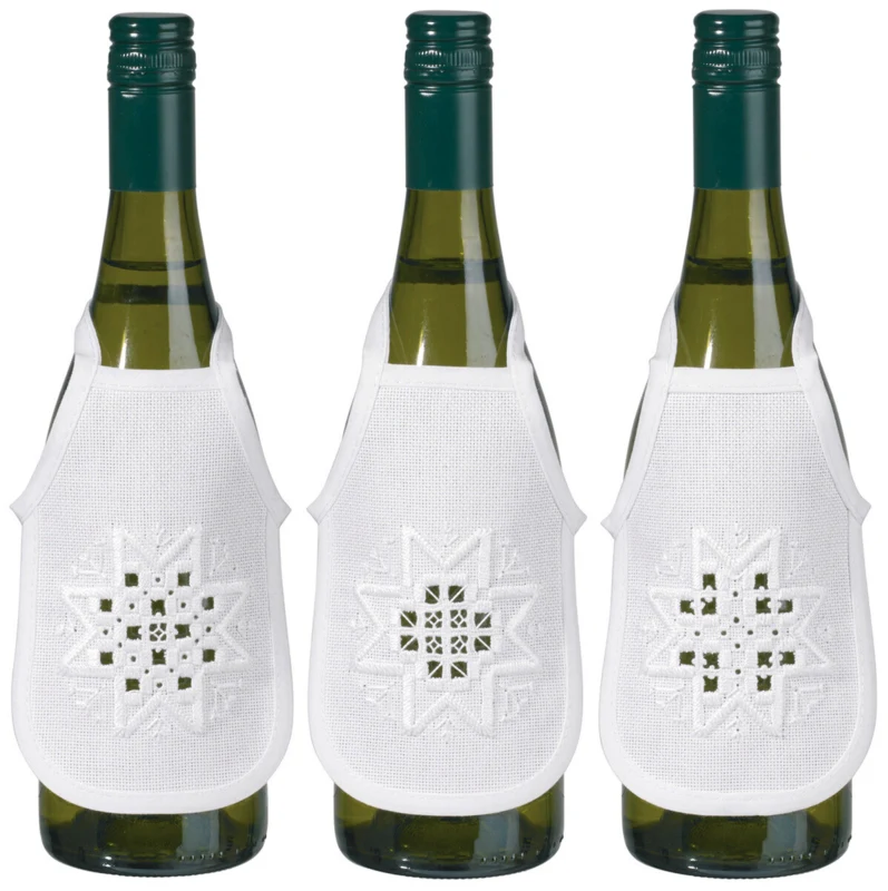 Broderikit Hardanger stjerne 3 pk 10 x 15 cm