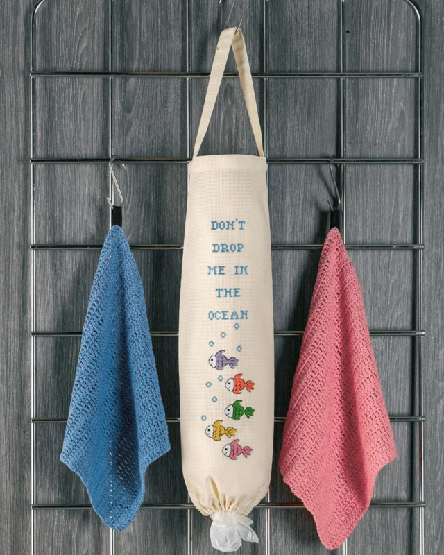 Broderikit Pose til poser fisk 19 x 50 cm