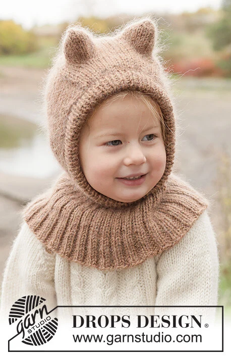 50-1 Forest Cub Balaclava by DROPS Design