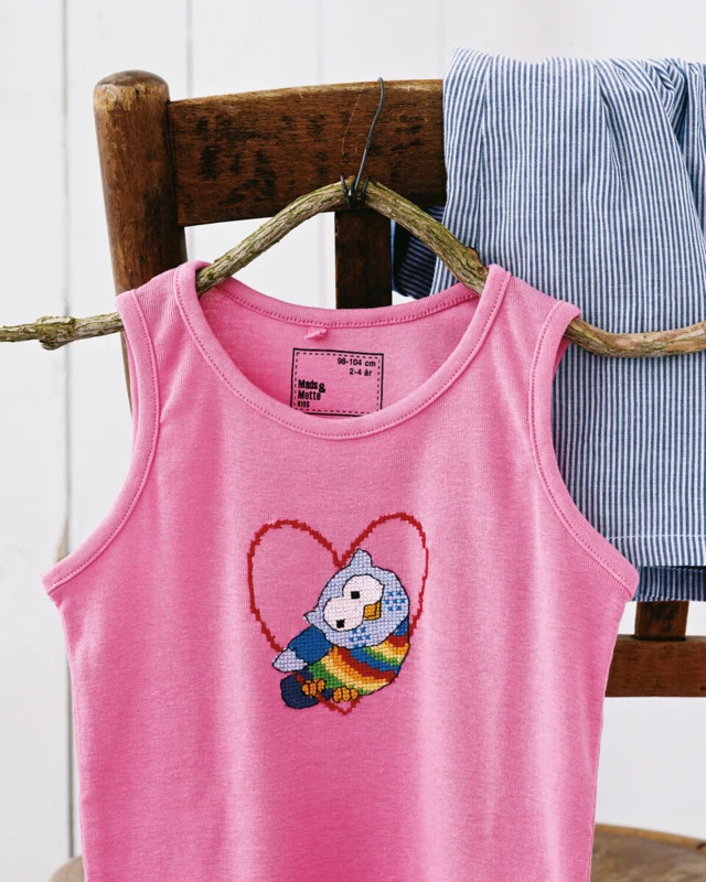 Broderikit Ugler 10 x 10 cm