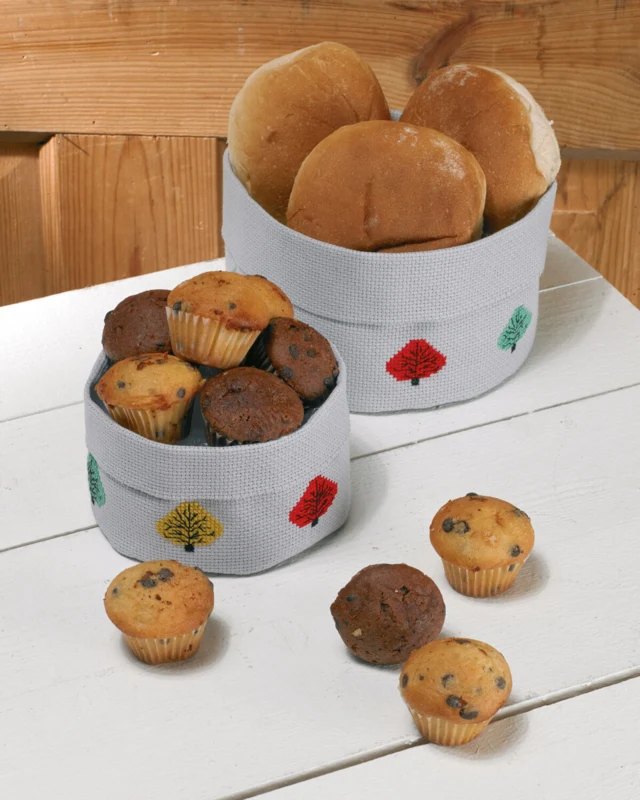 Broderikit Stor kurv træer 17 Ø