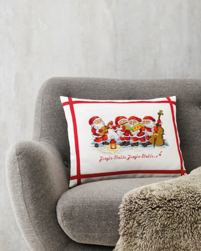 Broderikit Nisse orkester 45 x 35 cm