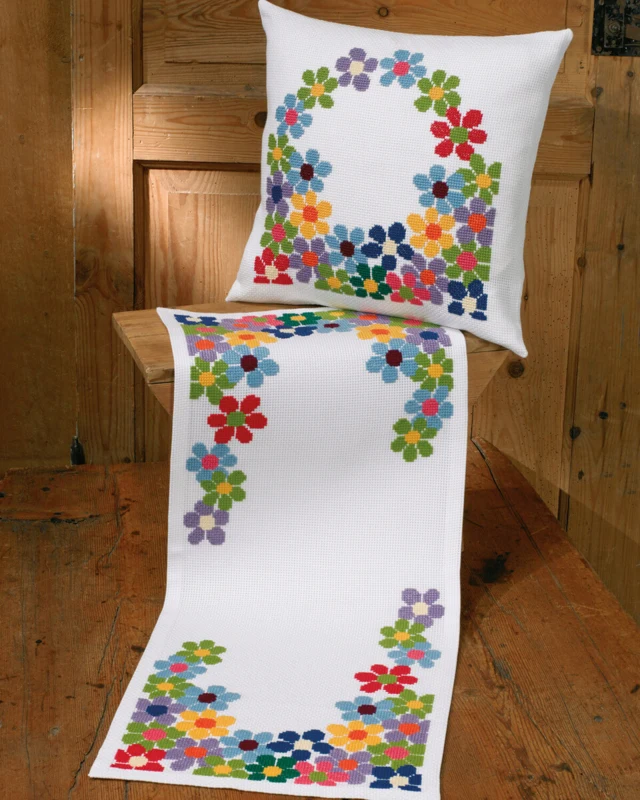 Broderikit Franske Anemoner 40 x 40 cm