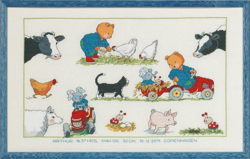 Broderikit Bobbi Landmand 44x27cm