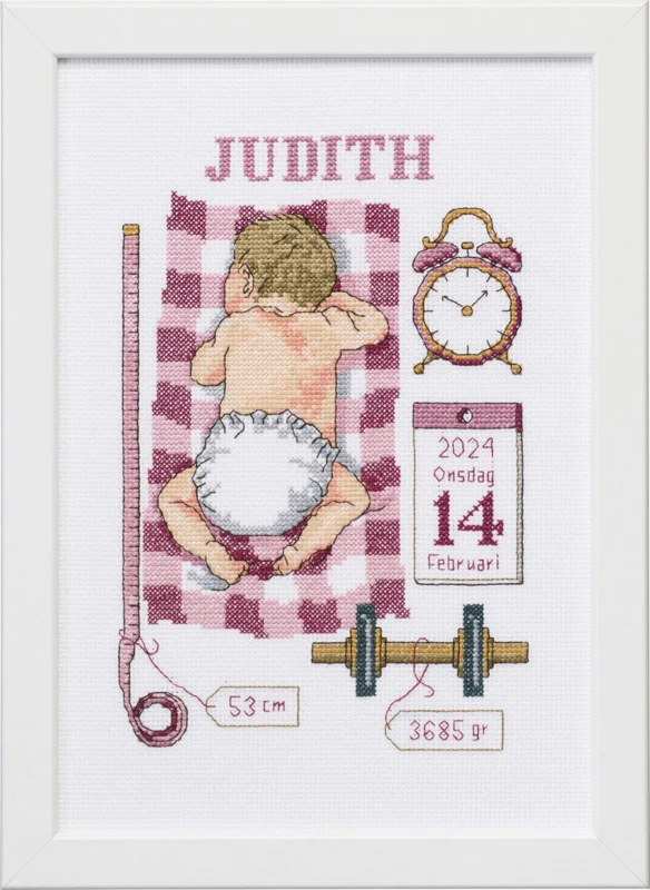 Broderikit Dåbsminde Judith 21 x 30 cm