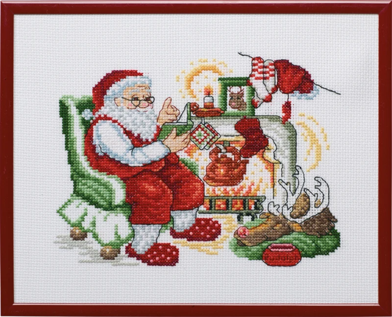 Broderikit Julemand & Rudolf R5798 25 x 20 cm
