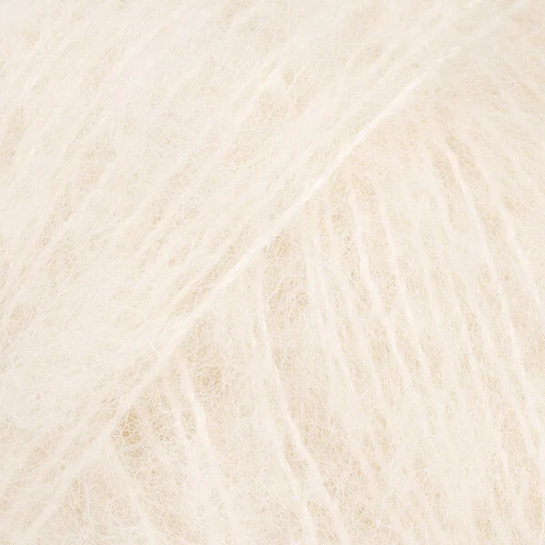 DROPS Brushed Alpaca Silk 01 Natur (Uni Colour)