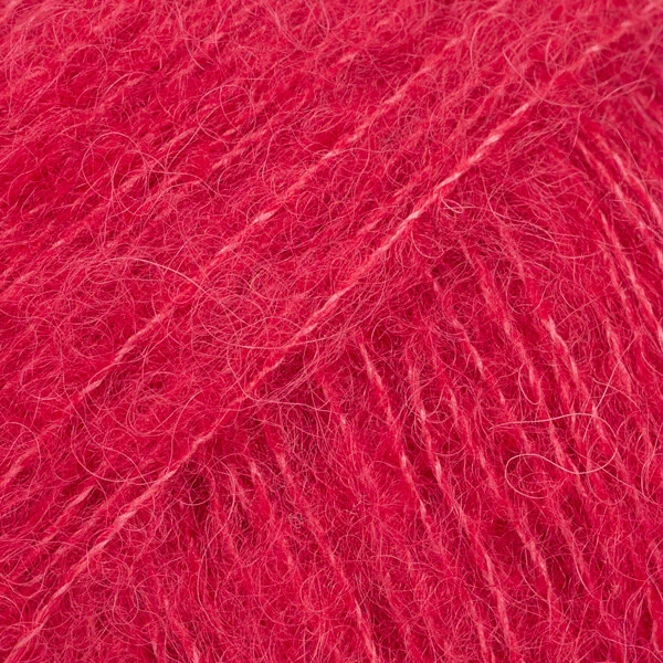 DROPS Brushed Alpaca Silk 07 Rød (Uni Colour)