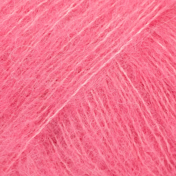 DROPS Brushed Alpaca Silk 31 Stærk rosa (Uni Colour)