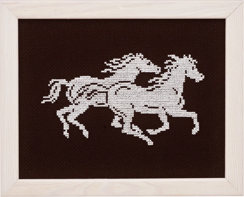 Broderikit Heste i gallop 5381 17 x 22 cm