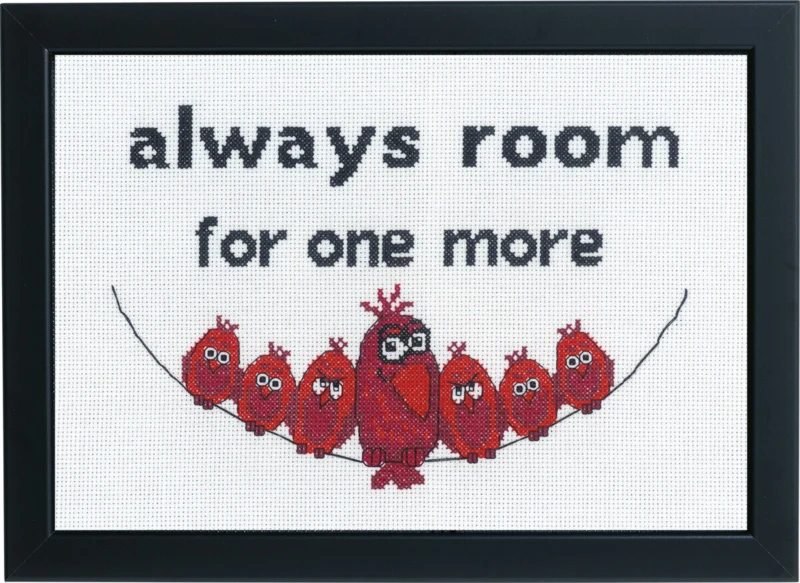 Broderikit Always room for one 29x20 cm