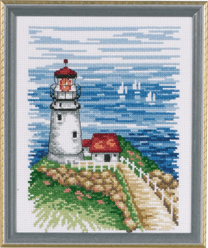 Broderikit Fyrtårn 17 x 21 cm