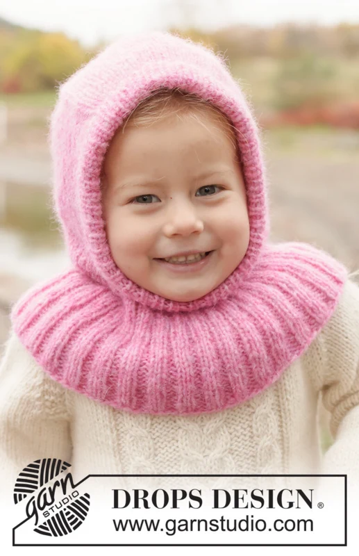 50-7 Dream Petal Balaclava by DROPS Design