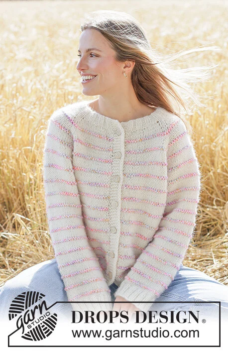 267-8 Sweet Sprinkles Cardigan by DROPS Design