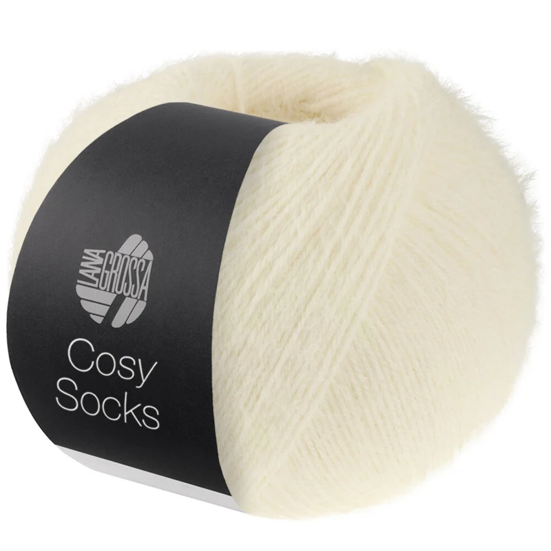 Lana Grossa Cosy Socks 10 Hvid