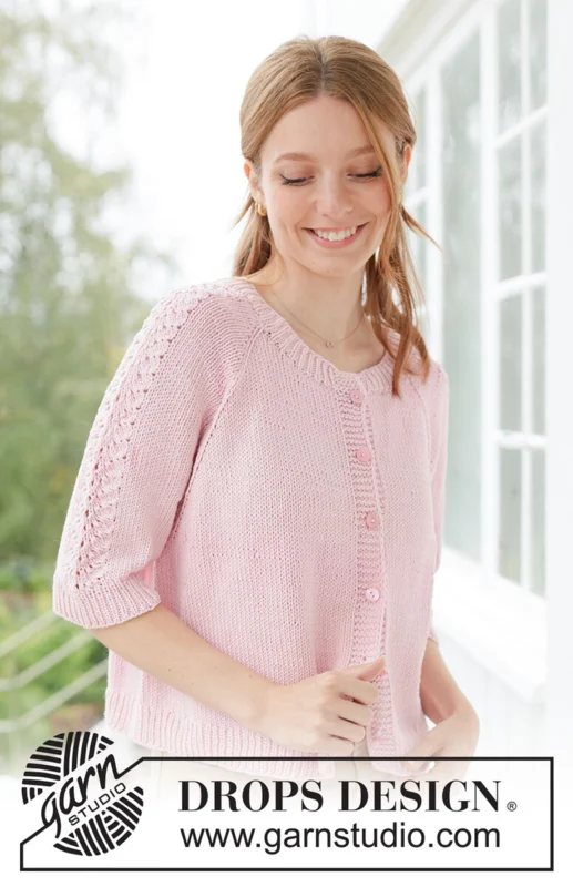 267-16 Elodie Lace Cardigan by DROPS Design