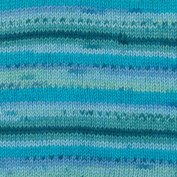 DROPS Fabel Print 340 Blå lagune