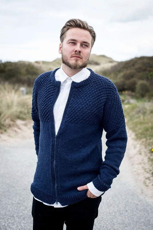 Herretrøje med lynlås - NY!