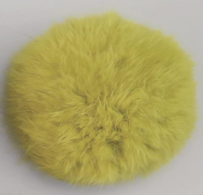 Pompon Kaninhår 10 cm 04 Lime