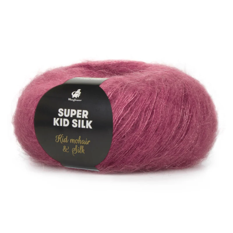 Mayflower Super Kid Silk 16 Mørk rosa