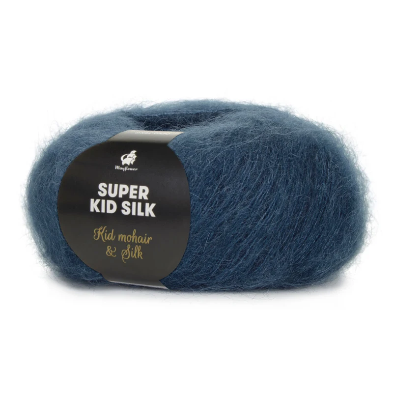 Mayflower Super Kid Silk 123 Støvet jeansblå