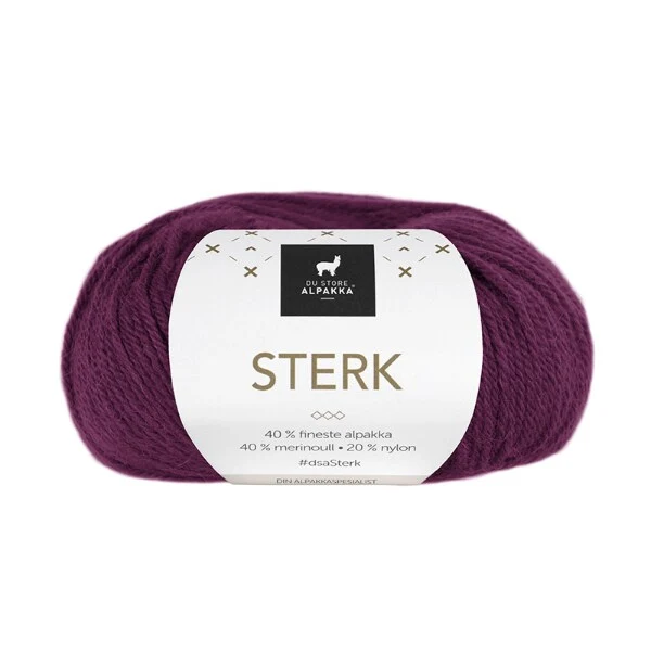 Du Store Alpakka STERK 832 Rødlilla