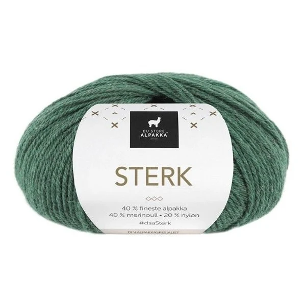Du Store Alpakka STERK 888 Grøn Meleret
