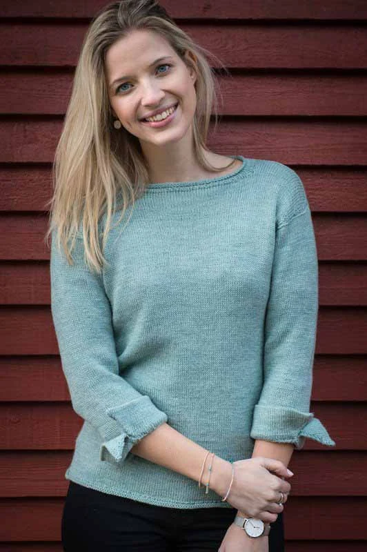 1632 Bluse Med Manchetter