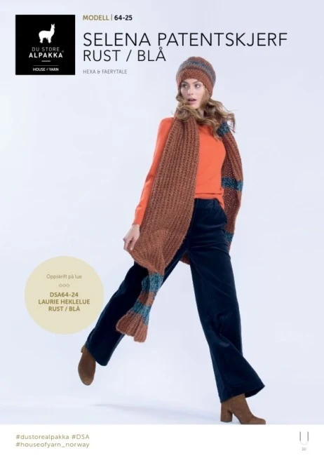 DSA64-25 Selena Patentskjerf Rust/Blå