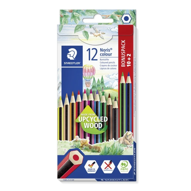 STAEDTLER Noris Club 185 Farveblyanter, 12 stk