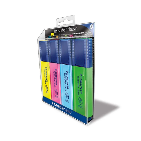 STAEDTLER Textsurfer classic 364 WP4, 4 farver