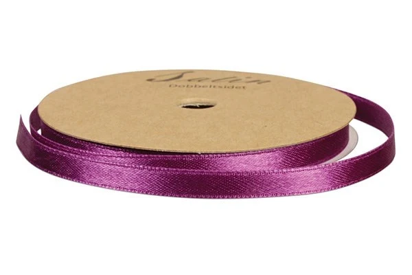 Satinbånd 6 mm Mørk Lilla