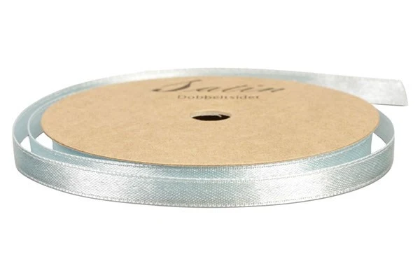 Satinbånd 6 mm Lys blå