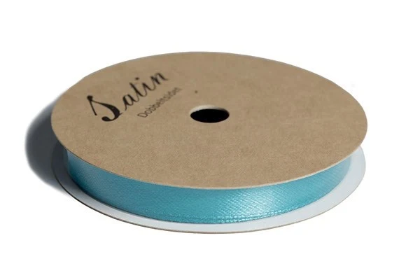 Satinbånd 9 mm Turkis