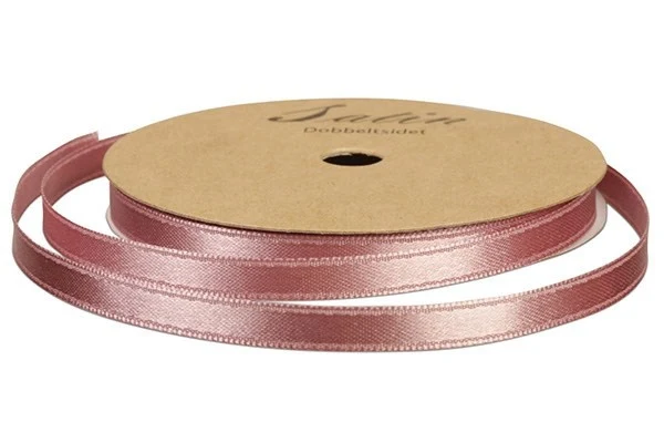 Satinbånd 10 mm Gammelrosa