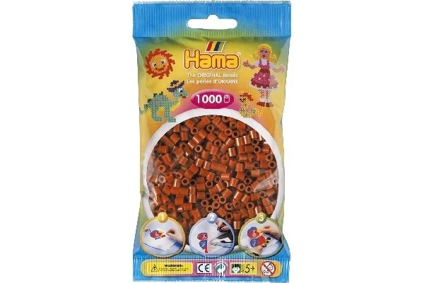 Hama Midi Perler, Ensfarvet, 1000 stk
