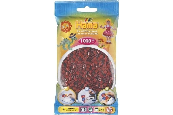 Hama Midi Perler, Ensfarvet, 1000 stk
