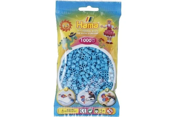 Hama Midi Perler, Ensfarvet, 1000 stk