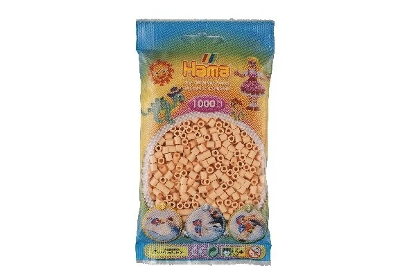 Hama Midi Perler, Ensfarvet, 1000 stk