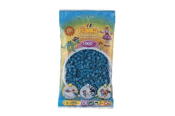 Hama Midi Perler, Ensfarvet, 1000 stk