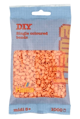 Hama Midi Perler, Ensfarvet, 1000 stk