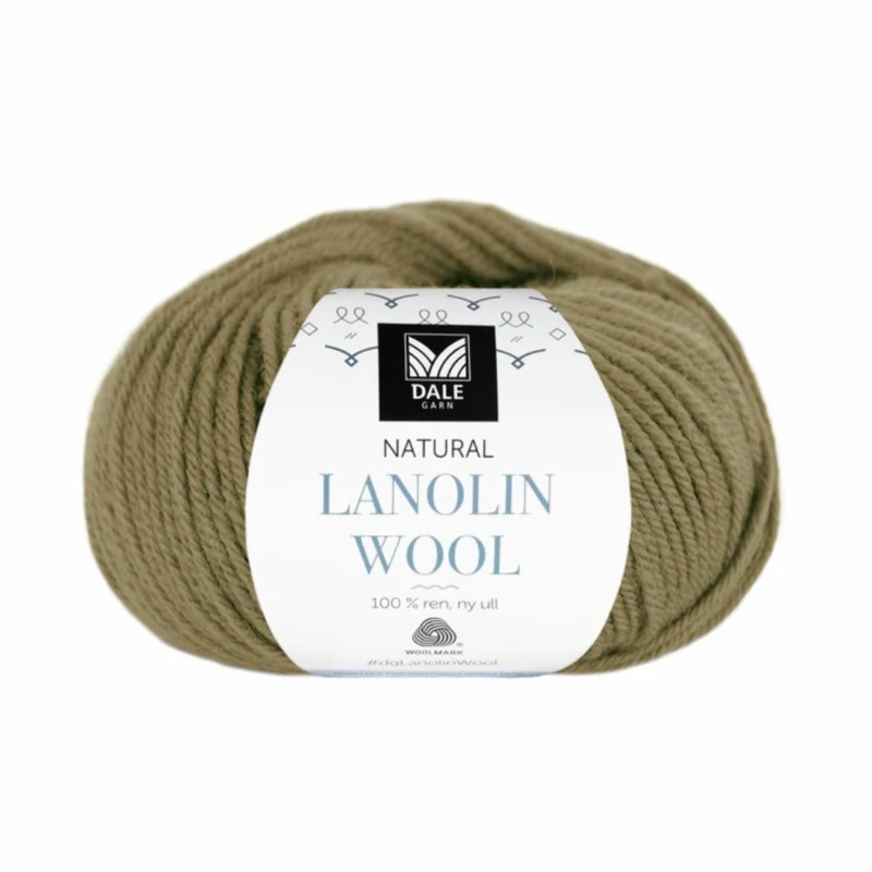 Dale Lanolin Wool 1458 Olivengrøn