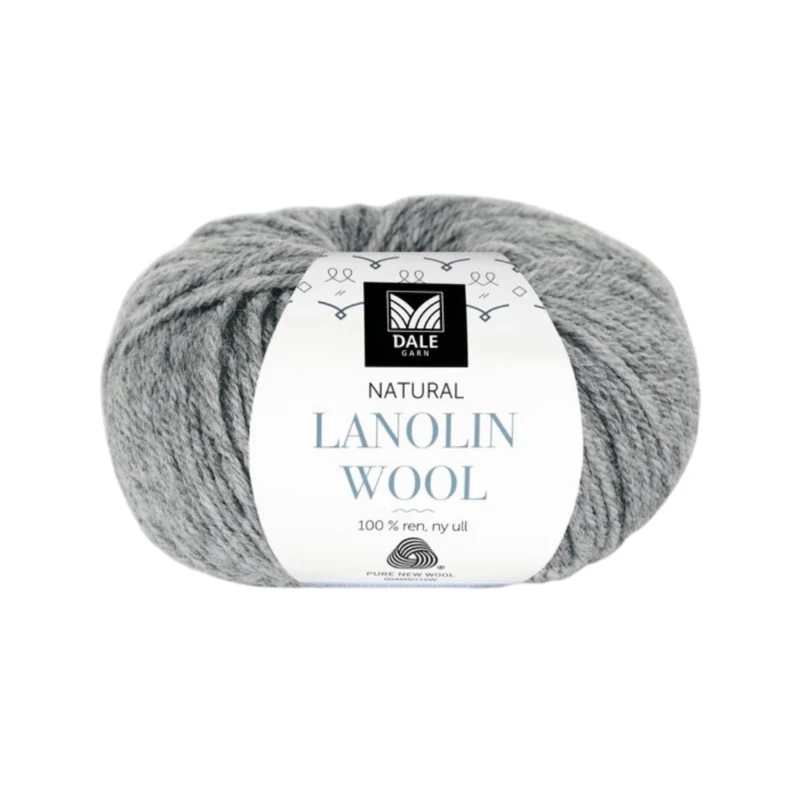 Dale Lanolin Wool 1420 Grå meleret