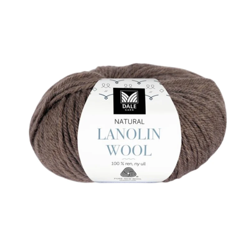 Dale Lanolin Wool 1423 Brun meleret