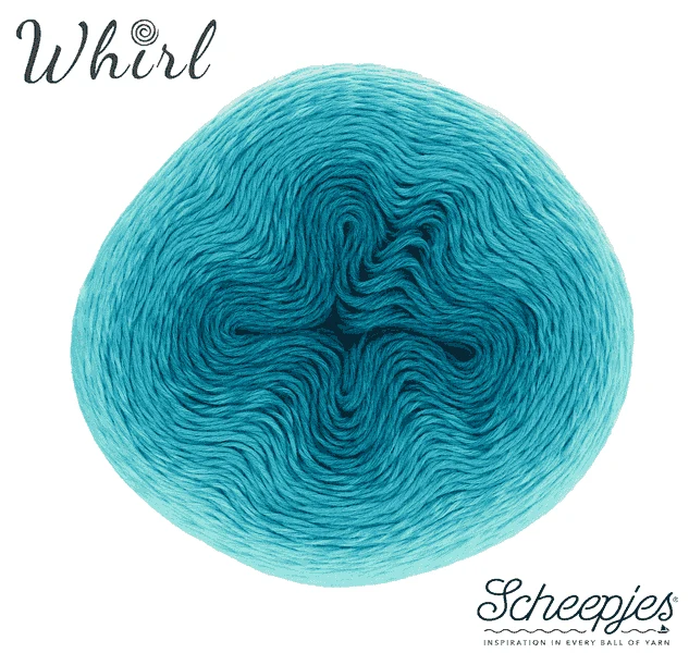 Scheepjes Whirl Ombré 559 Turquoise Turntable