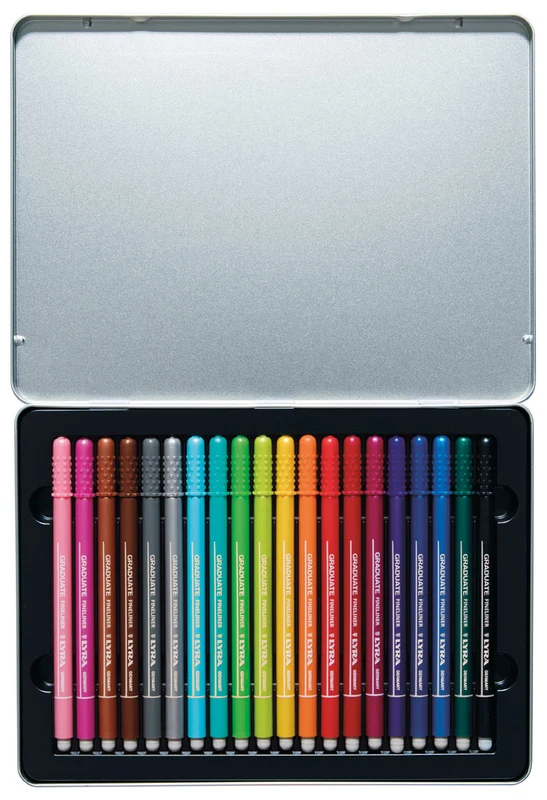 Lyra Graduate Fineliner Tusser, 20 stk