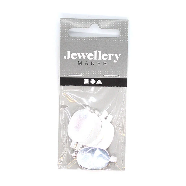 Brochenål forsølvet 20x15 mm, 5 stk