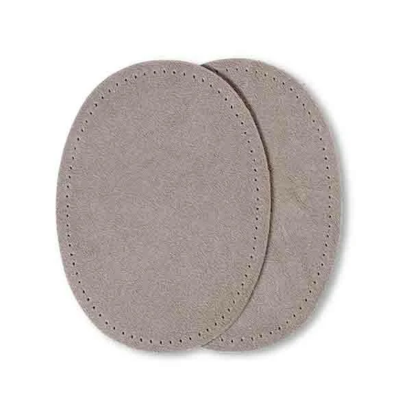 Prym Albuelapper Imiteret Ruskind 10x14 cm 381 Lys grå